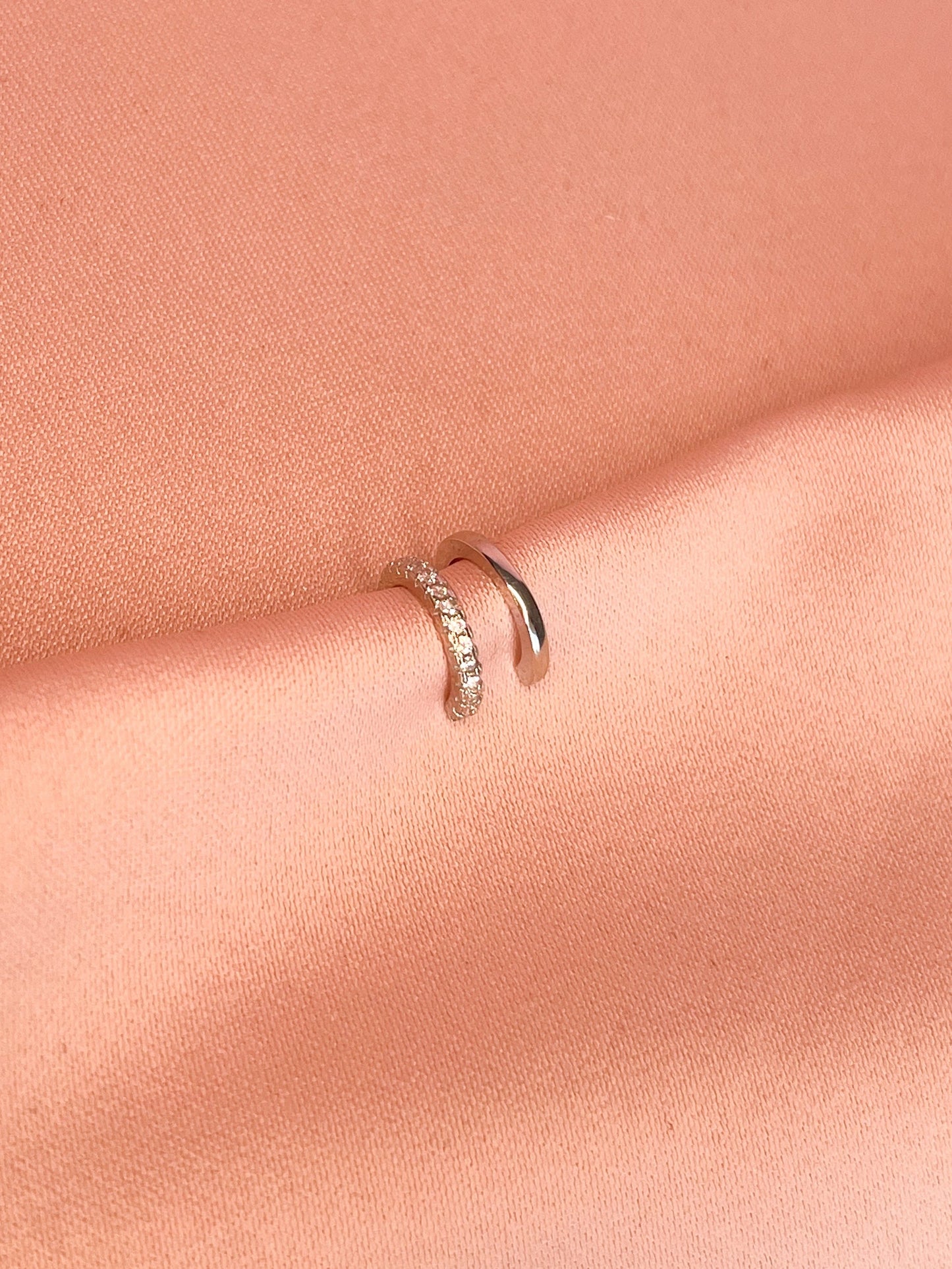 Earcuff Double Line en Plata 925
