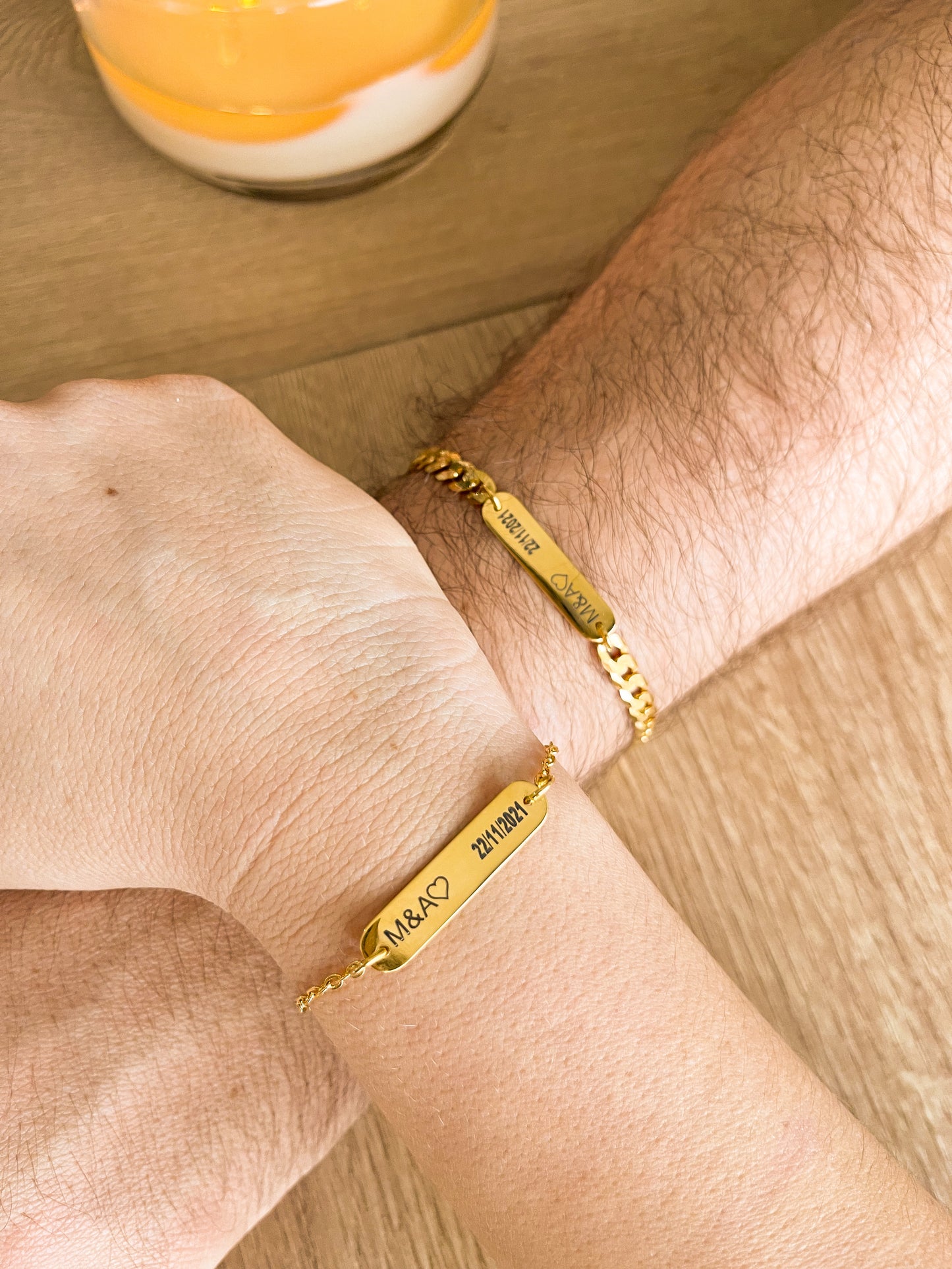 Pulseras Lovely Gold plata 925