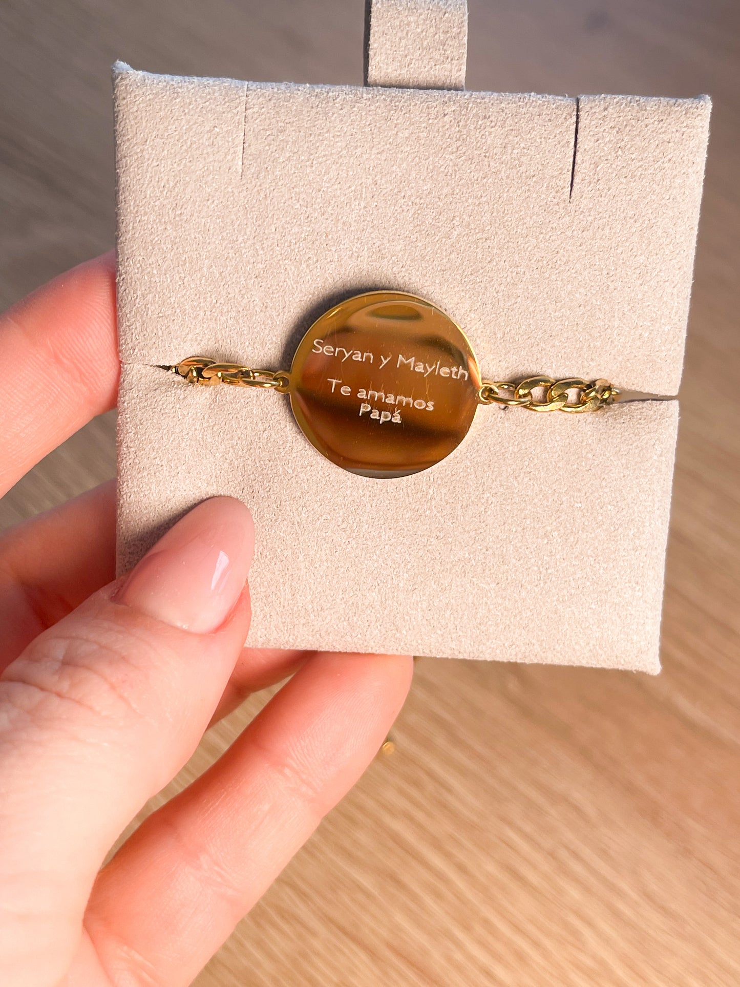 Pulsera con fotograbado