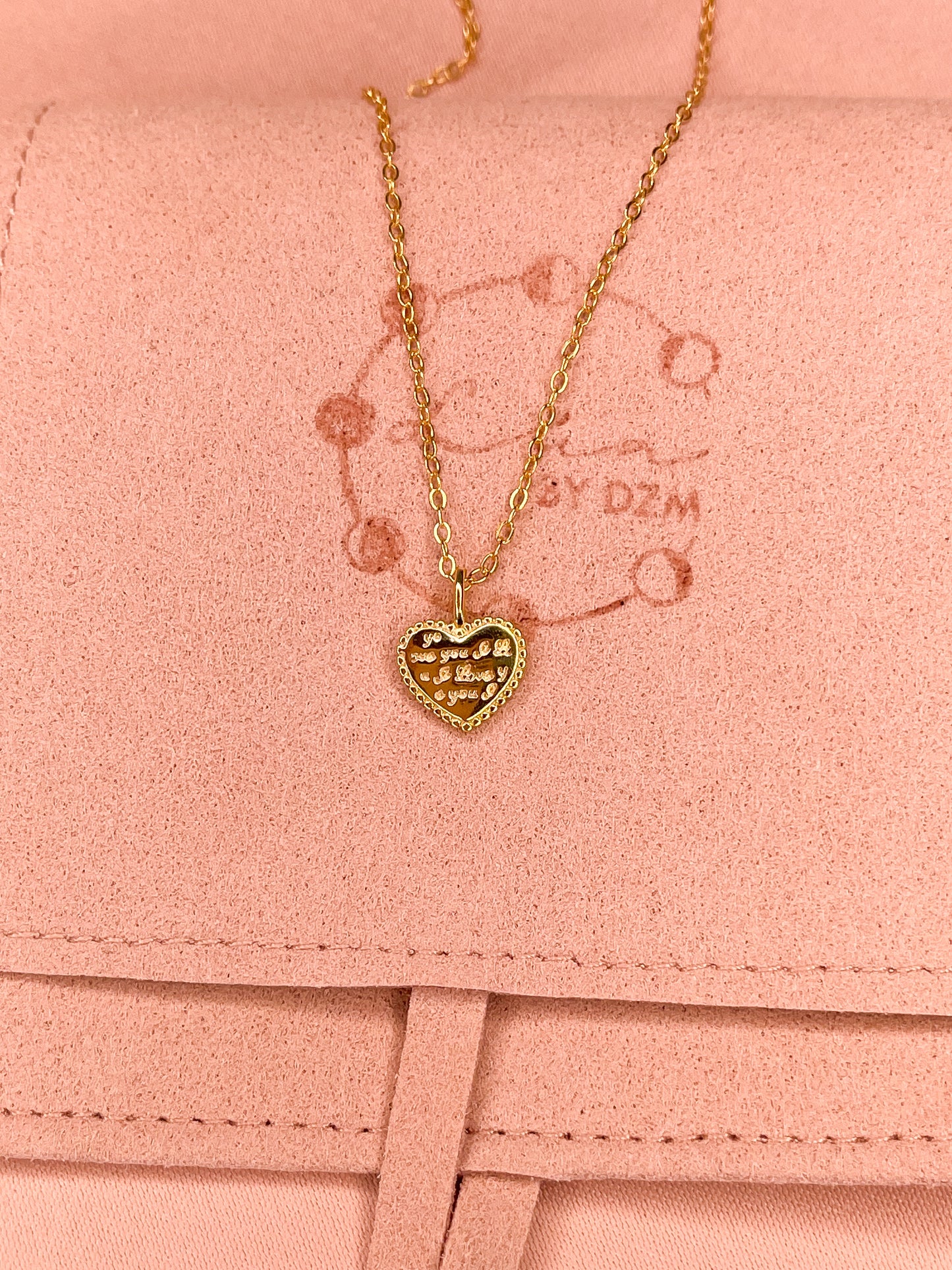 Set I love you plata 925 bañados en oro