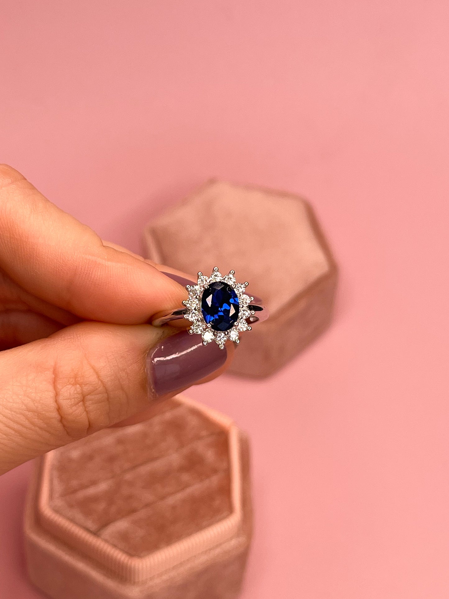 Anillo Lady Di en Plata 925