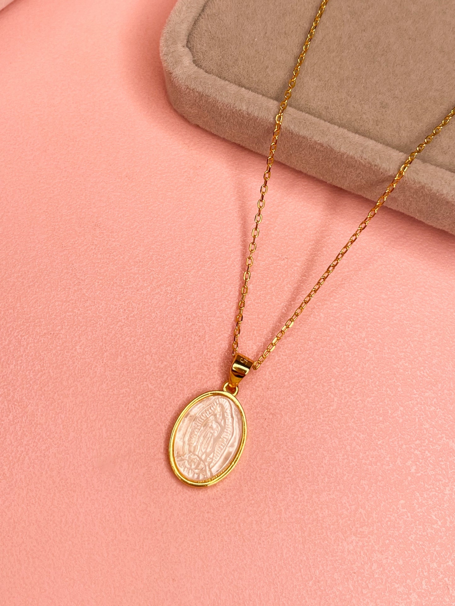 Cadena de la Virgen de Guadalupe Plata 925