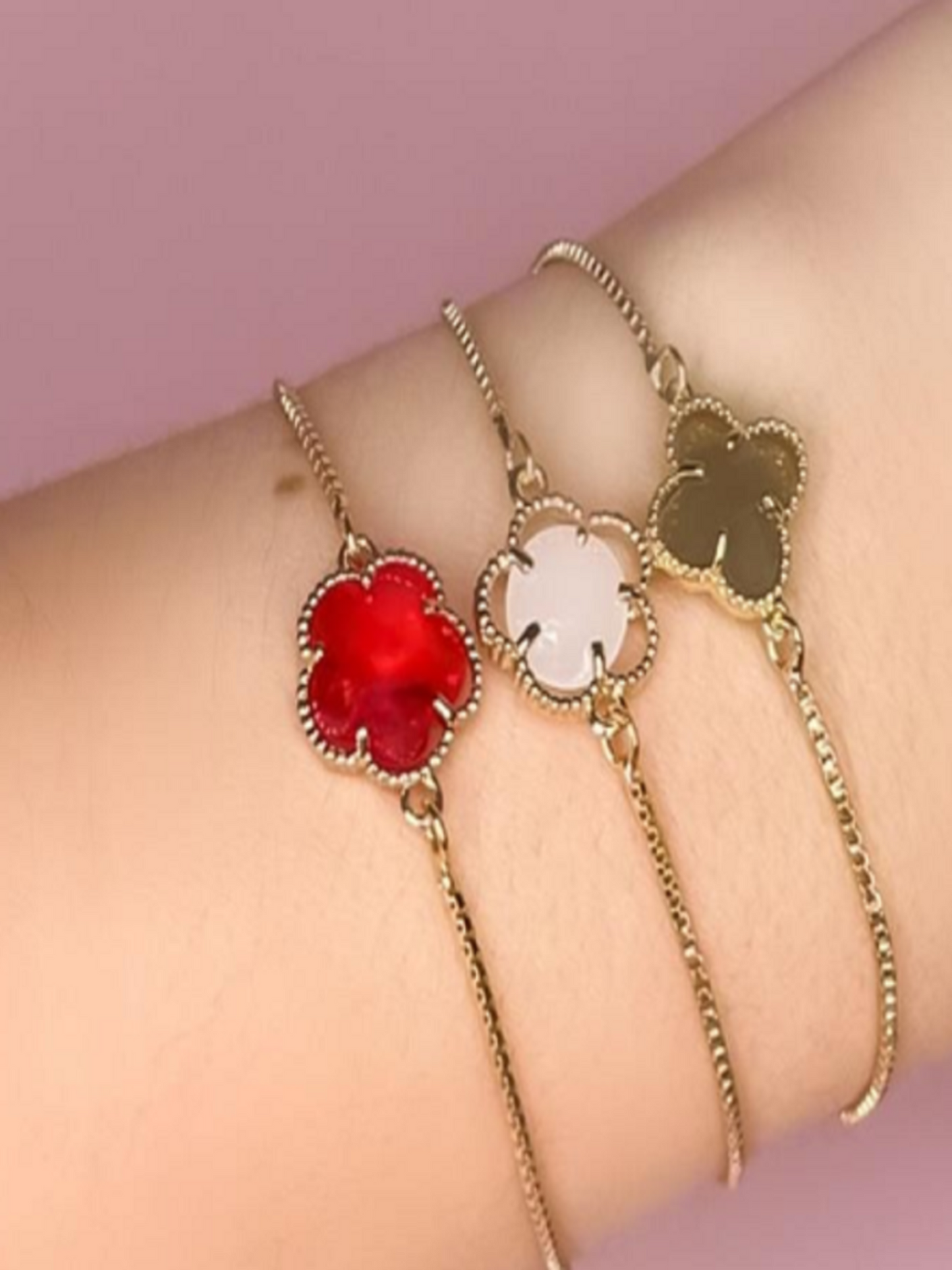 pulseras bañadas en oro